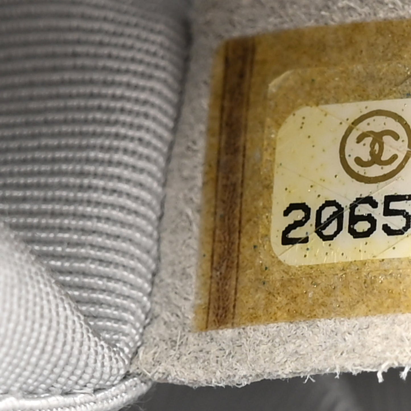 Perforated Metallic Lambskin Medium CC Medals Flap Silver