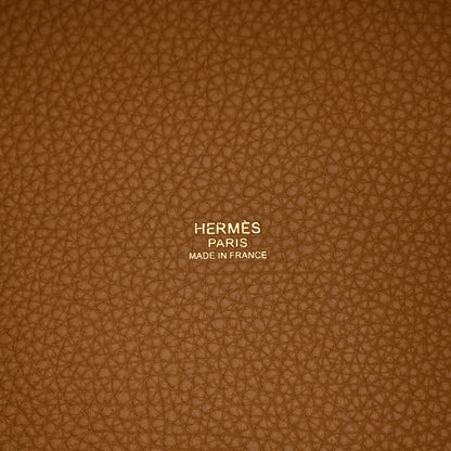 Hermes Taurillon Clemence Picotin Lock 22 MM Biscuit 6 of 10