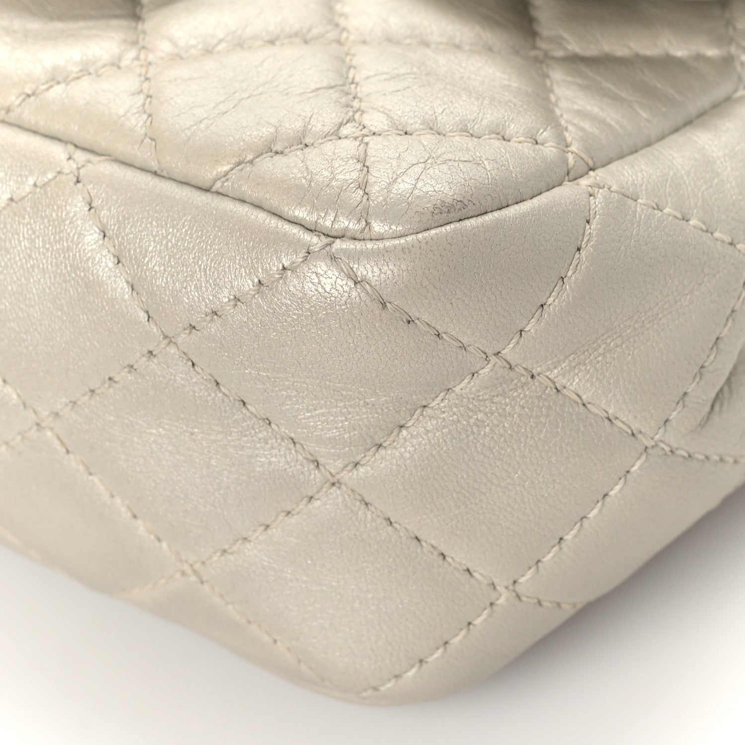 Chanel Metallic Lambskin Quilted Mini Square Flap Gold 8 of 11