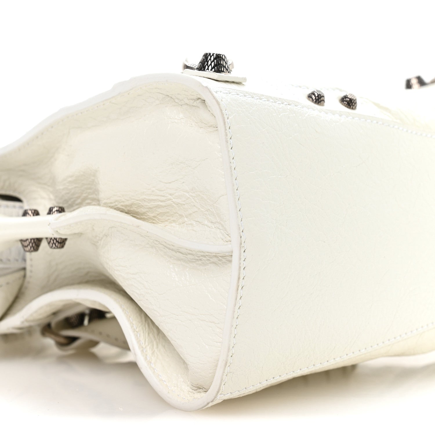 Balenciaga Agneau Arena Neo Cagole Handbag XS Optic White 1825106