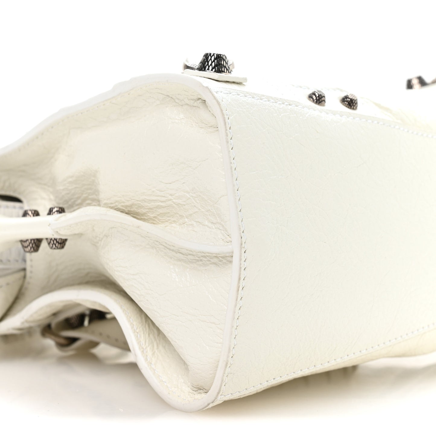 Agneau Arena Neo Cagole Handbag XS Optic White