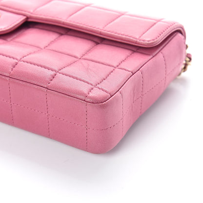 Chanel Lambskin East West Chocolate Bar Flap Pink 9 of 9