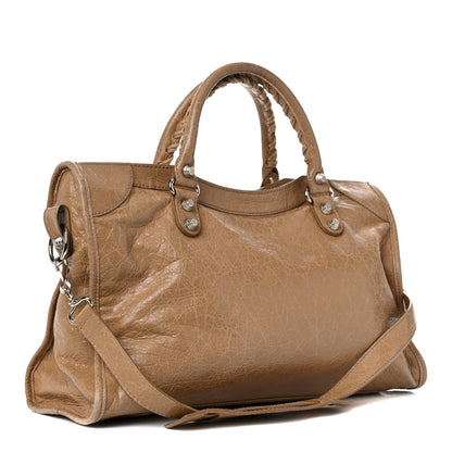 Balenciaga Agneau Giant 12 Silver Hardware City Beige Nougatine 2 of 21