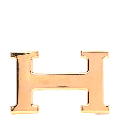Hermes Polished 32mm H Belt Buckle Gold 1 of 4