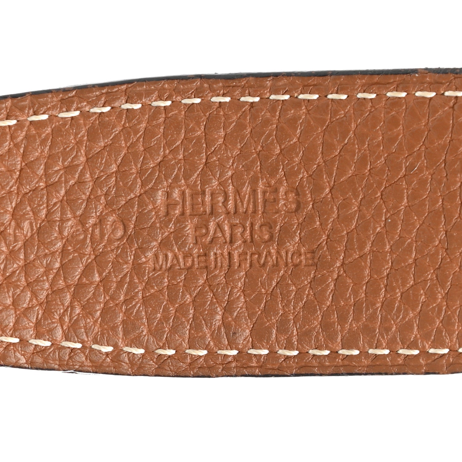 Hermes Box Togo 32mm H Belt 80 Black Gold 5 of 7