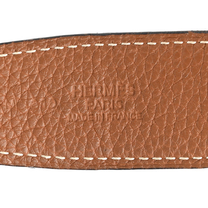 Hermes Box Togo 32mm H Belt 80 Black Gold 5 of 7