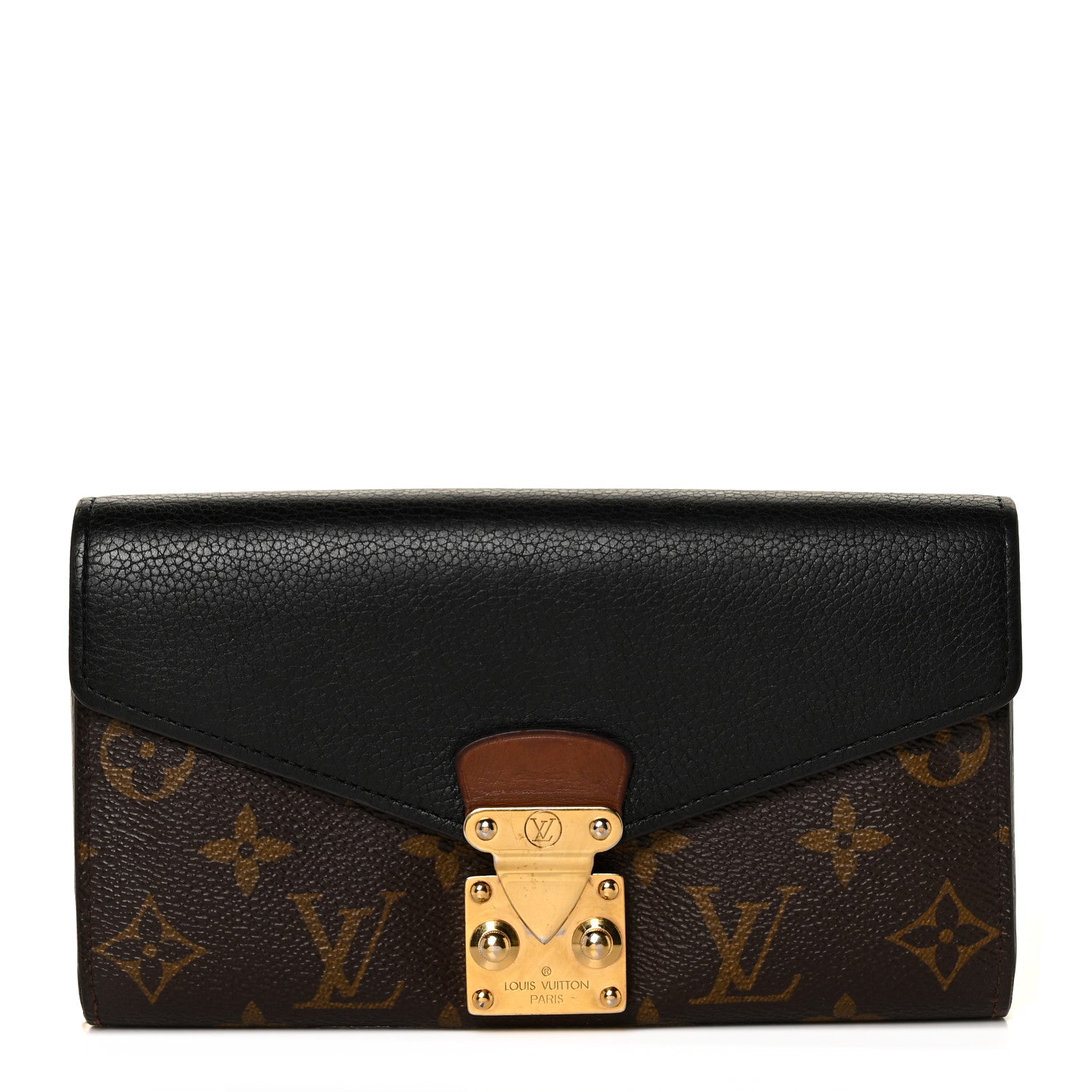 Louis Vuitton Monogram Pallas Wallet Black 1 of 9