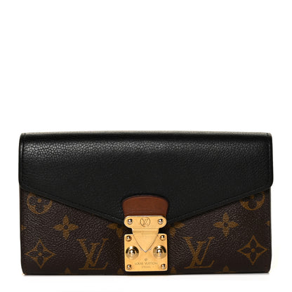Louis Vuitton Monogram Pallas Wallet Black 1 of 9