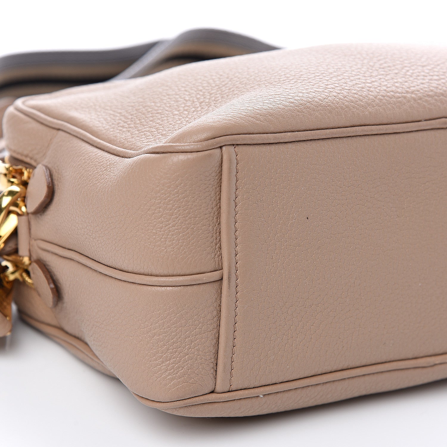 Prada Vitello Daino Medium Double Zip Shoulder Bag Cammeo 9 of 10