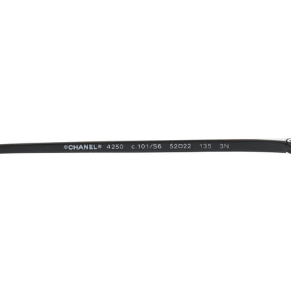Chanel Metal Raffia Braided Round Sunglasses 4250 Black 5 of 13