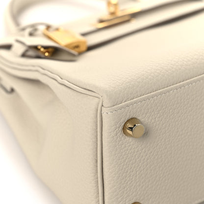 Hermes Togo Kelly Retourne 25 Craie 9 of 13