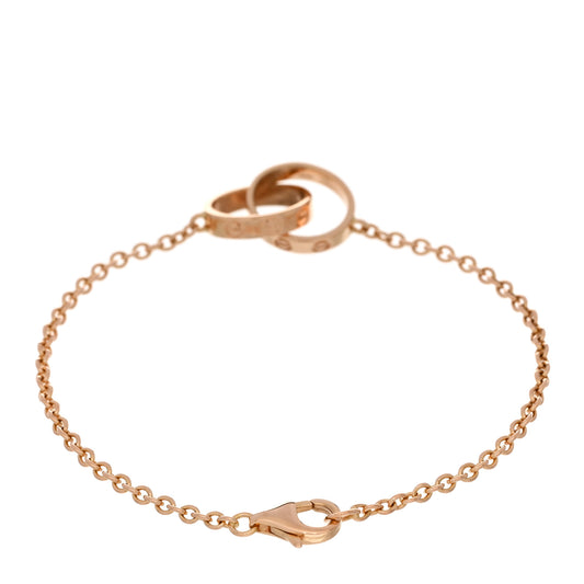 18K Pink Gold Interlocking LOVE Bracelet