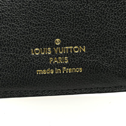 Louis Vuitton Lambskin Embossed Monogram Lou Coussin Wallet Black 6 of 6