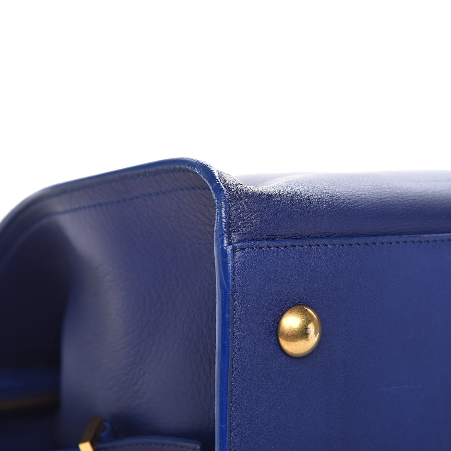 Saint Laurent Calfskin Medium Classic Y Cabas Navy 11 of 16