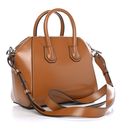 Givenchy Shiny Lord Calfskin Mini Antigona Camel 2 of 4