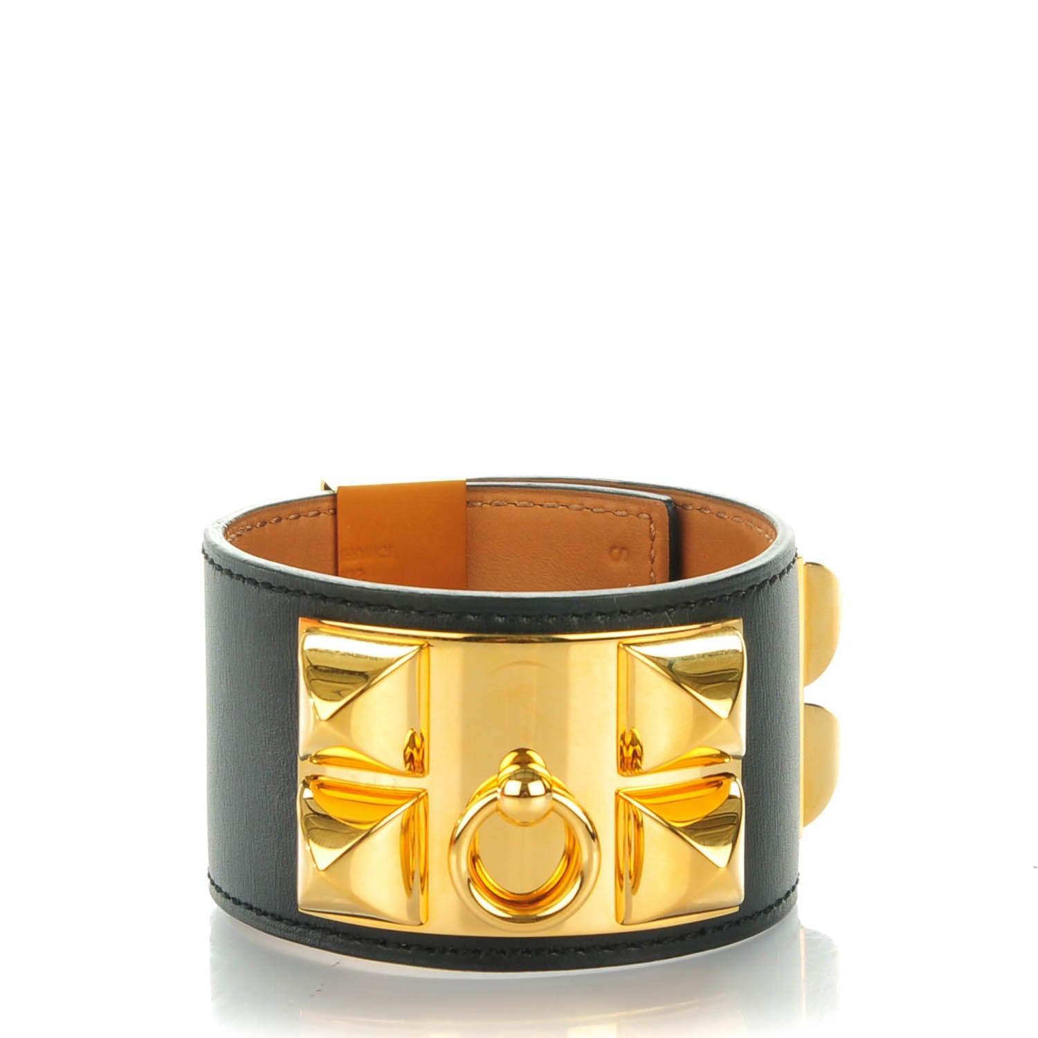 Hermes Chamonix Collier de Chien CDC Bracelet S Black 1 of 7
