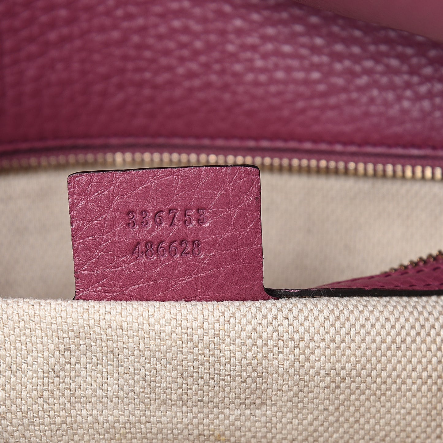 Pebbled Calfskin Medium Soho Clutch Peonia Flower