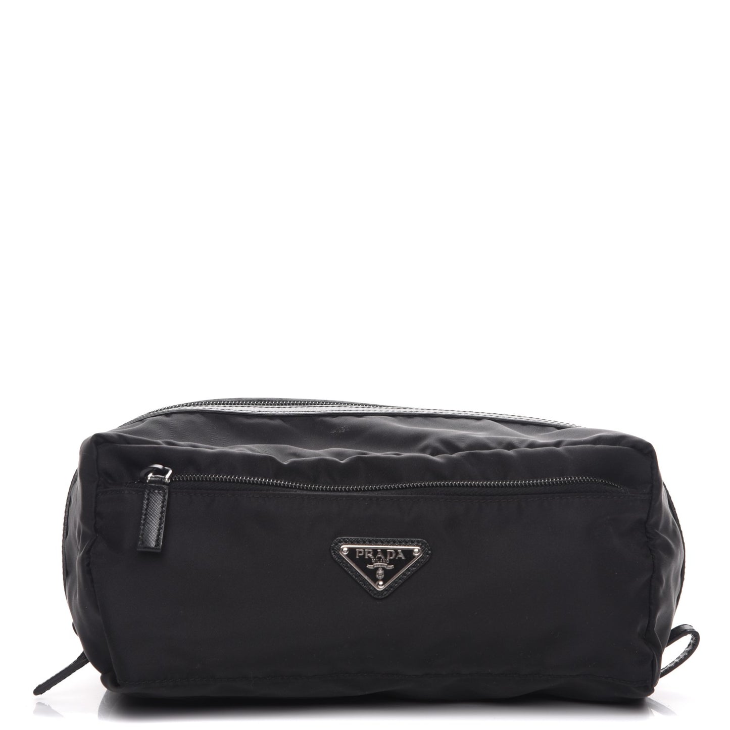 Nylon Saffiano Toiletry Case Nero Black