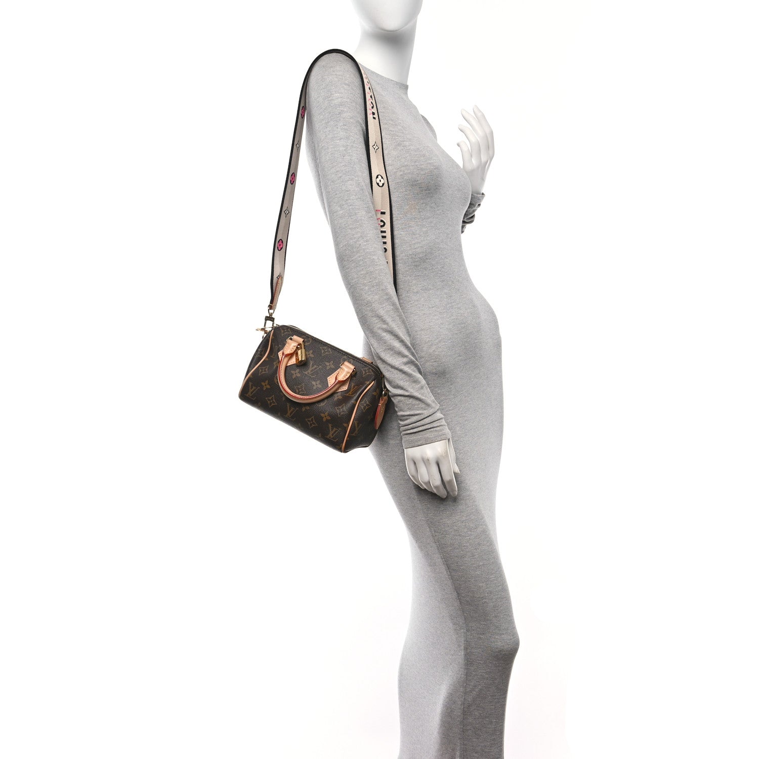 Louis Vuitton Monogram Speedy Bandouliere 20 Black 2 of 9
