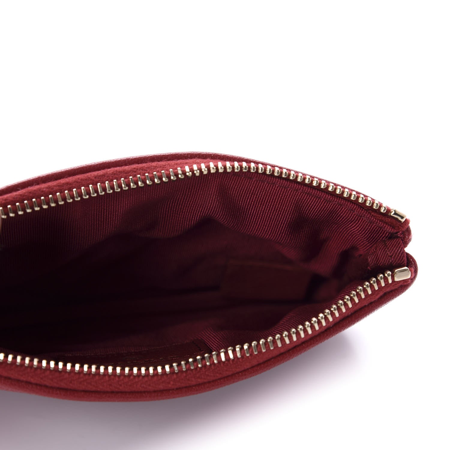Chanel Sheepskin Quilted Small Vintage Mademoiselle Cosmetic Case Red 5 of 10