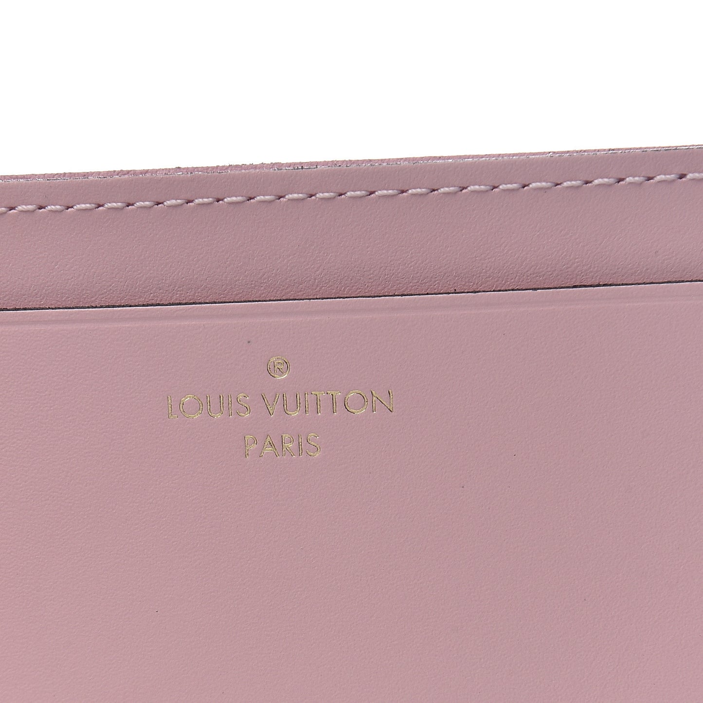 Calfskin Jeanne Wallet Card Holder Insert Rose Ballerine