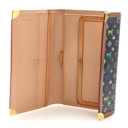 Louis Vuitton Monogram Multicolor Porte Tresor International Wallet Black 5 of 8