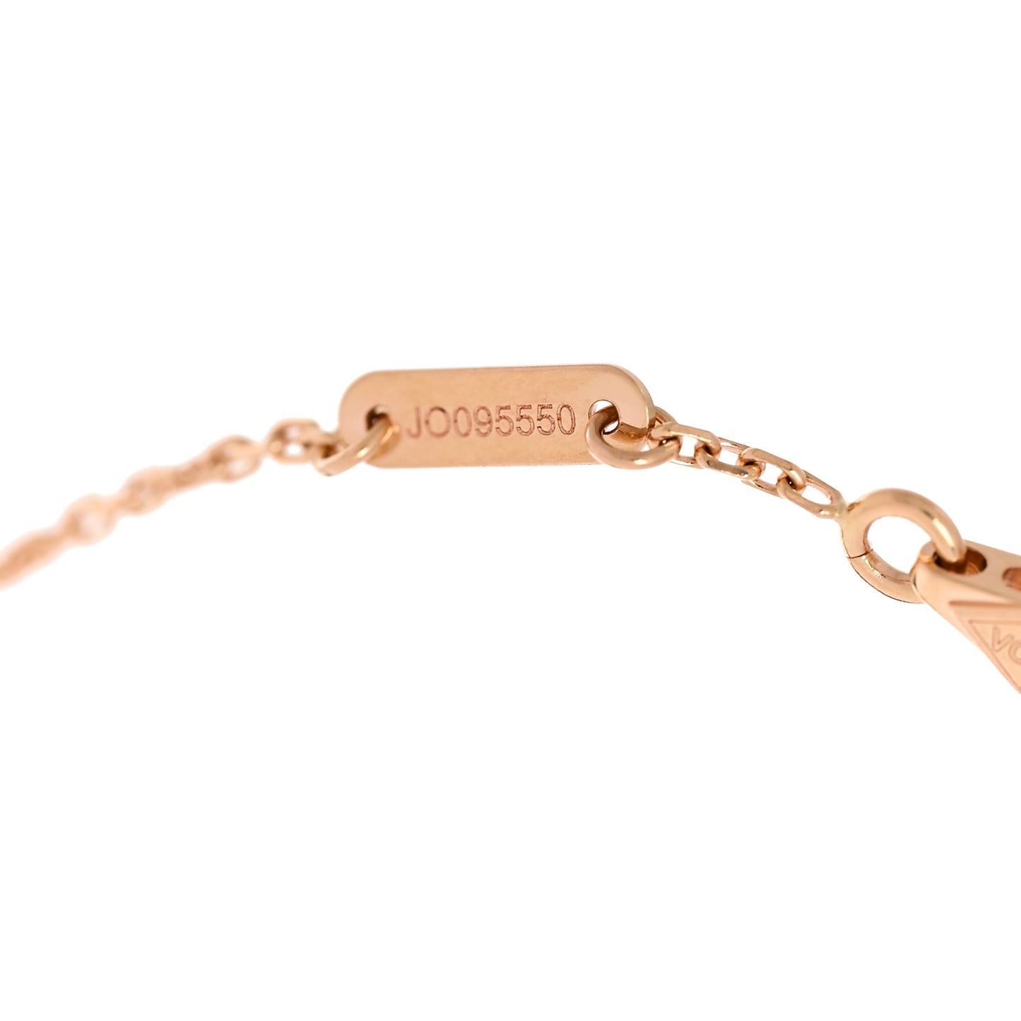 18K Rose Gold Carnelian Sweet Alhambra Bracelet