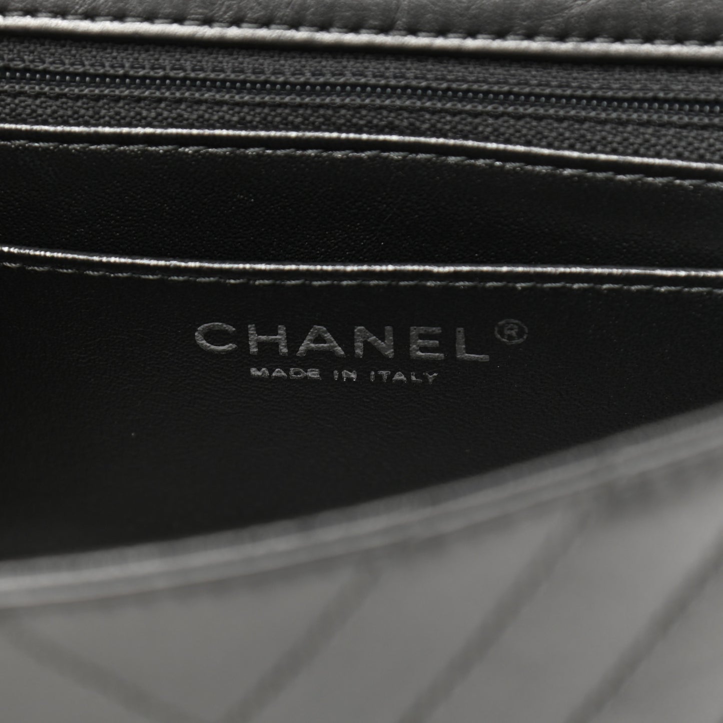 Aged Calfskin Chevron Quilted 2.55 Reissue Mini Flap Grey
