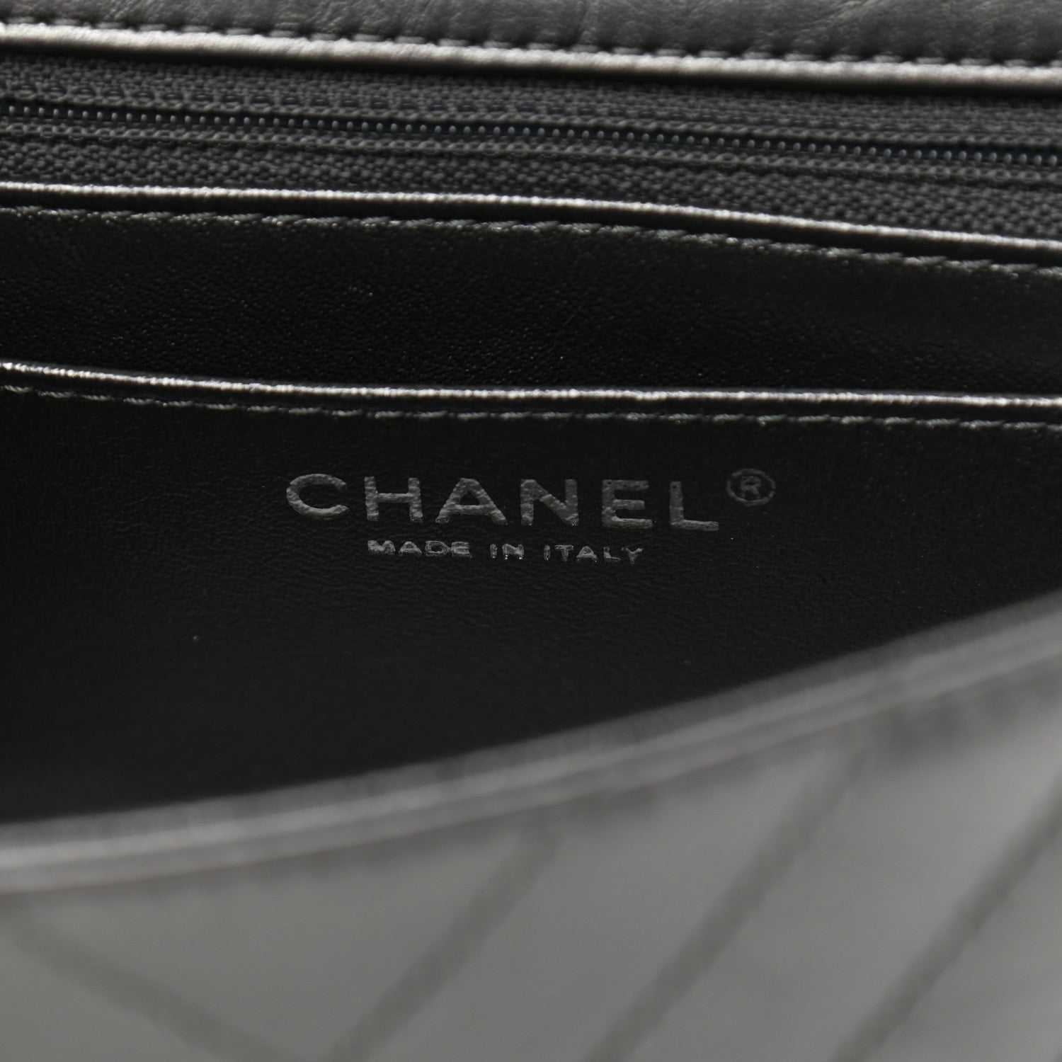 Chanel Aged Calfskin Chevron Quilted 2.55 Reissue Mini Flap Grey 6 of 11