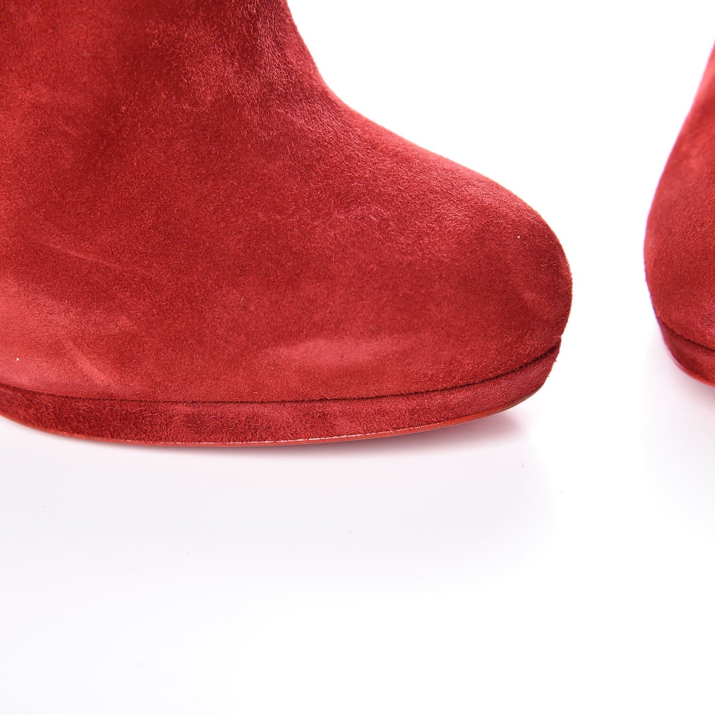 Veau Velours Bella Top 120 Ankle Boots 36.5 Carmin
