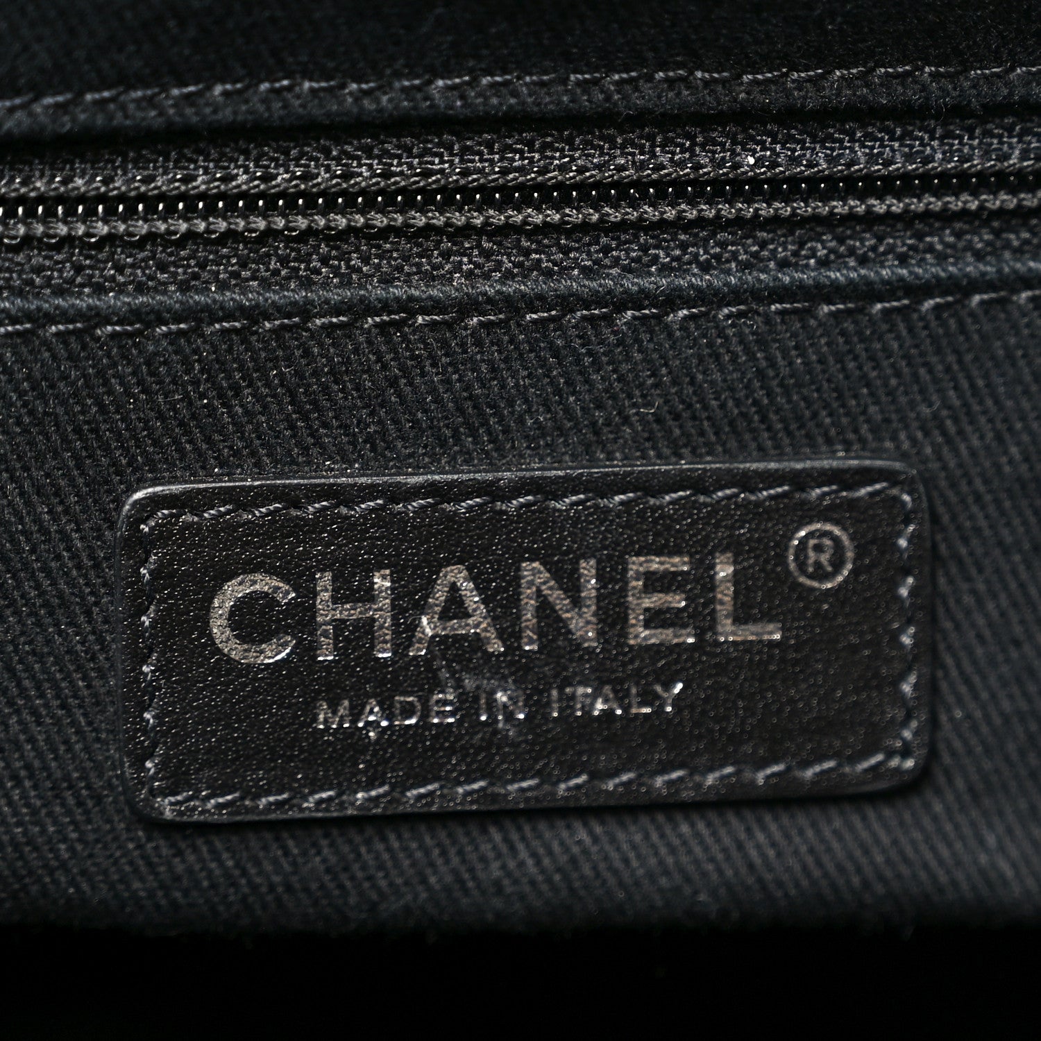 Chanel Calfskin Sequin Medium Deauville Tote Black 6 of 10