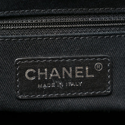 Chanel Calfskin Sequin Medium Deauville Tote Black 6 of 10