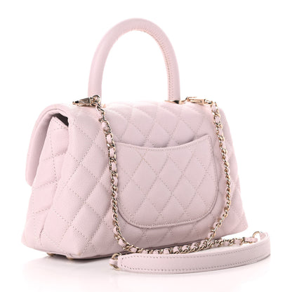 Chanel Caviar Quilted Mini Coco Handle Flap Lilas Lilac 3 of 11