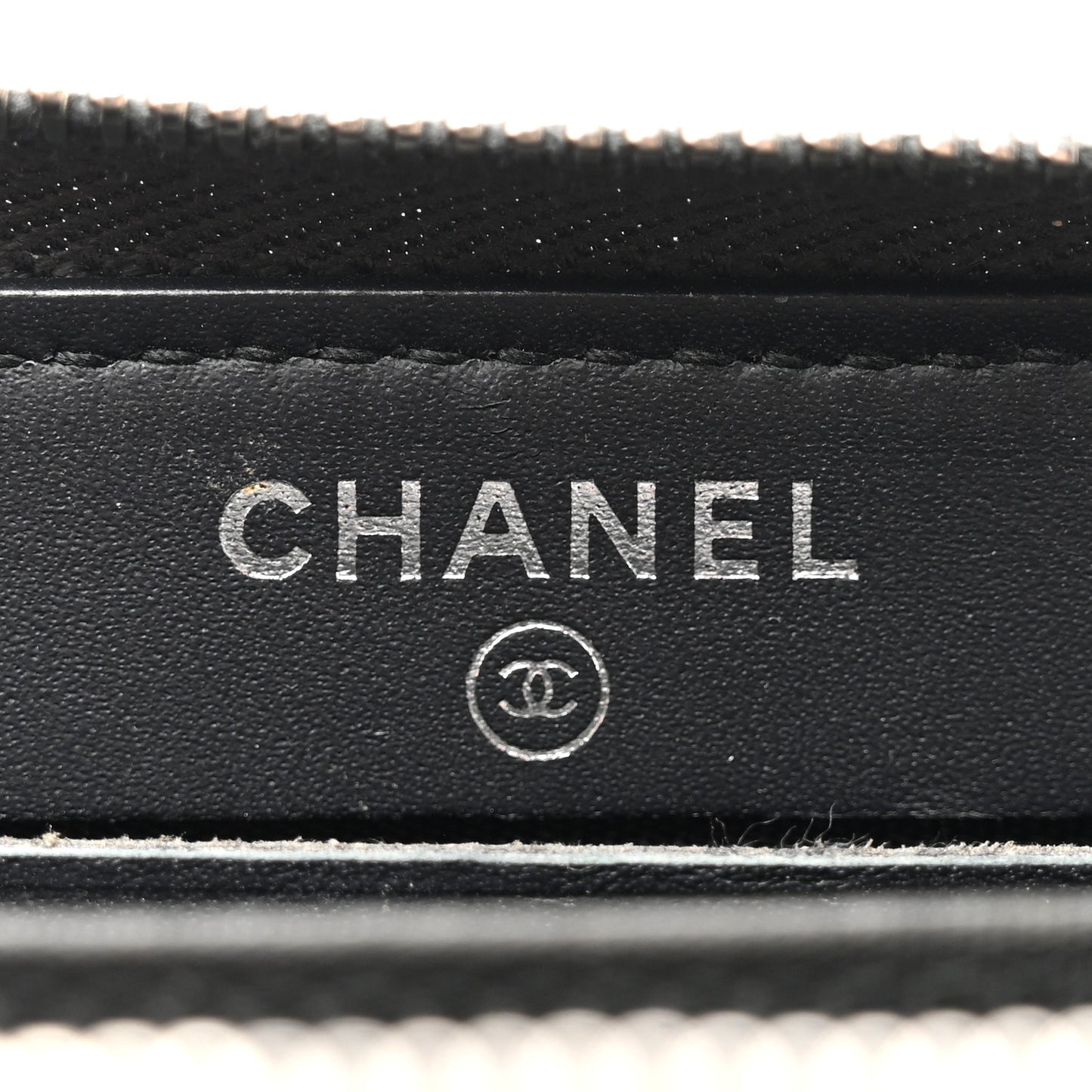 Lambskin Studded Small Timeless CC Zip Around Wallet Black