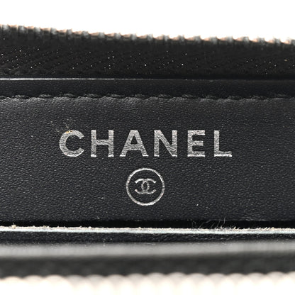 Chanel Lambskin Studded Small Timeless CC Zip Around Wallet Black 6 of 9