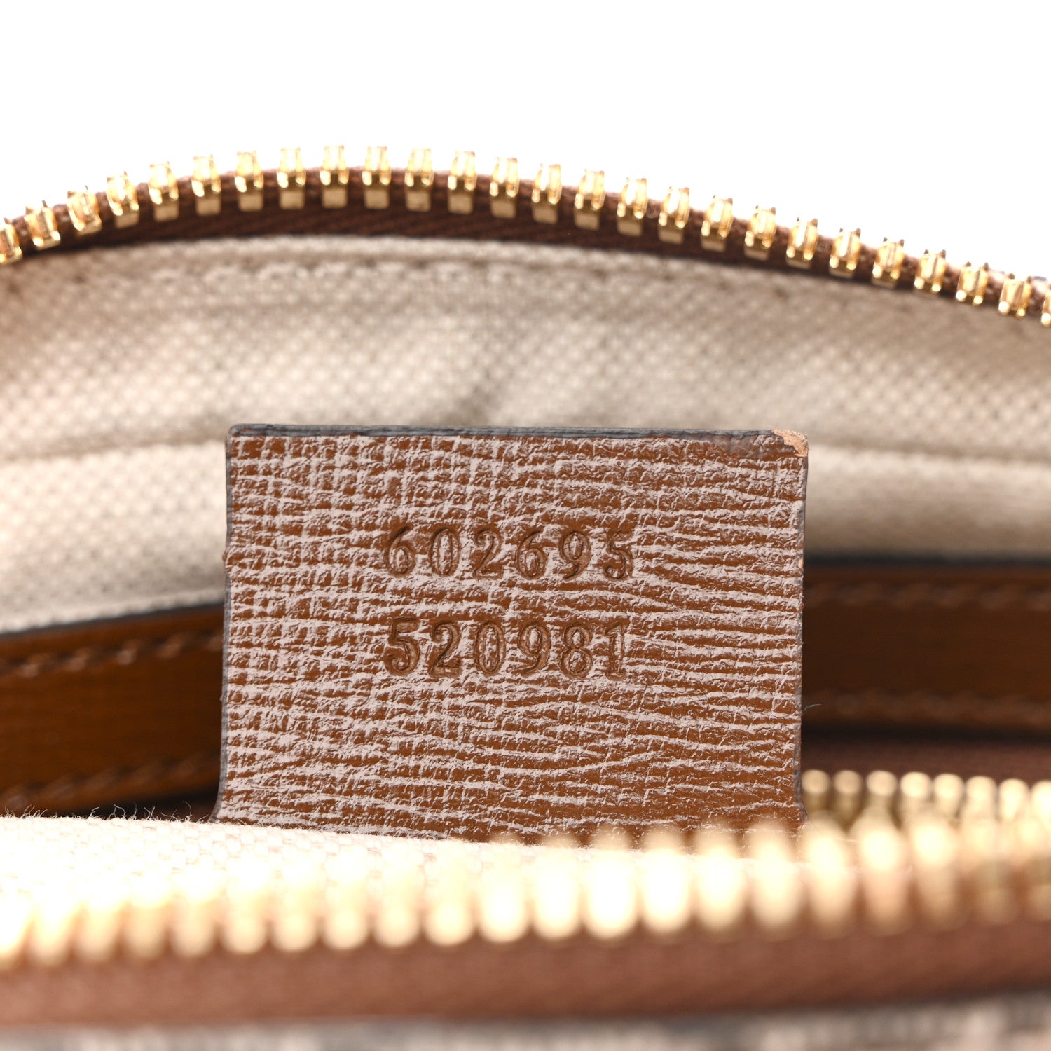 Gucci GG Supreme Monogram Azalea Calfskin Fake/Not Small Retro Interlocking G Belt Bag 90 36 Beige Ebony Brown Sugar 7 of 11