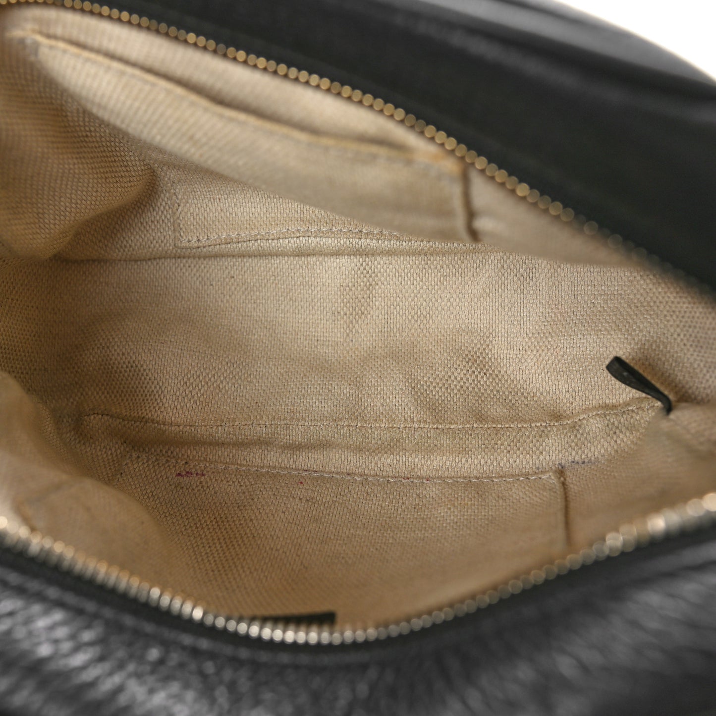 Pebbled Calfskin Small Soho Disco Bag Black