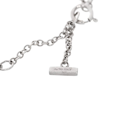 Tiffany 18K White Gold Diamond Mini T Smile Bracelet 4 of 4