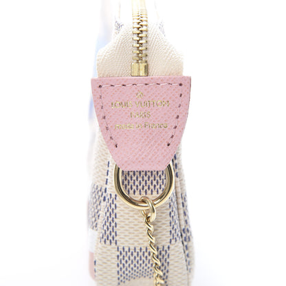 Louis Vuitton Damier Azur 2018 Christmas Animation Mini Pochette Accessories 6 of 8