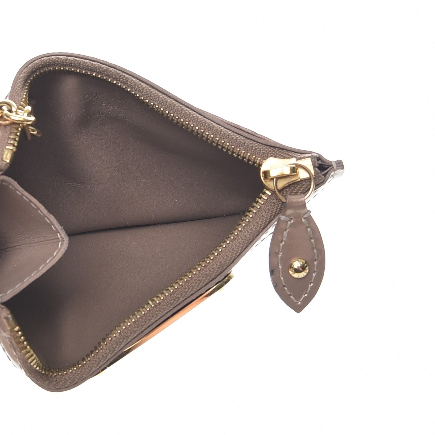 Vernis Key Pouch Beige Poudre