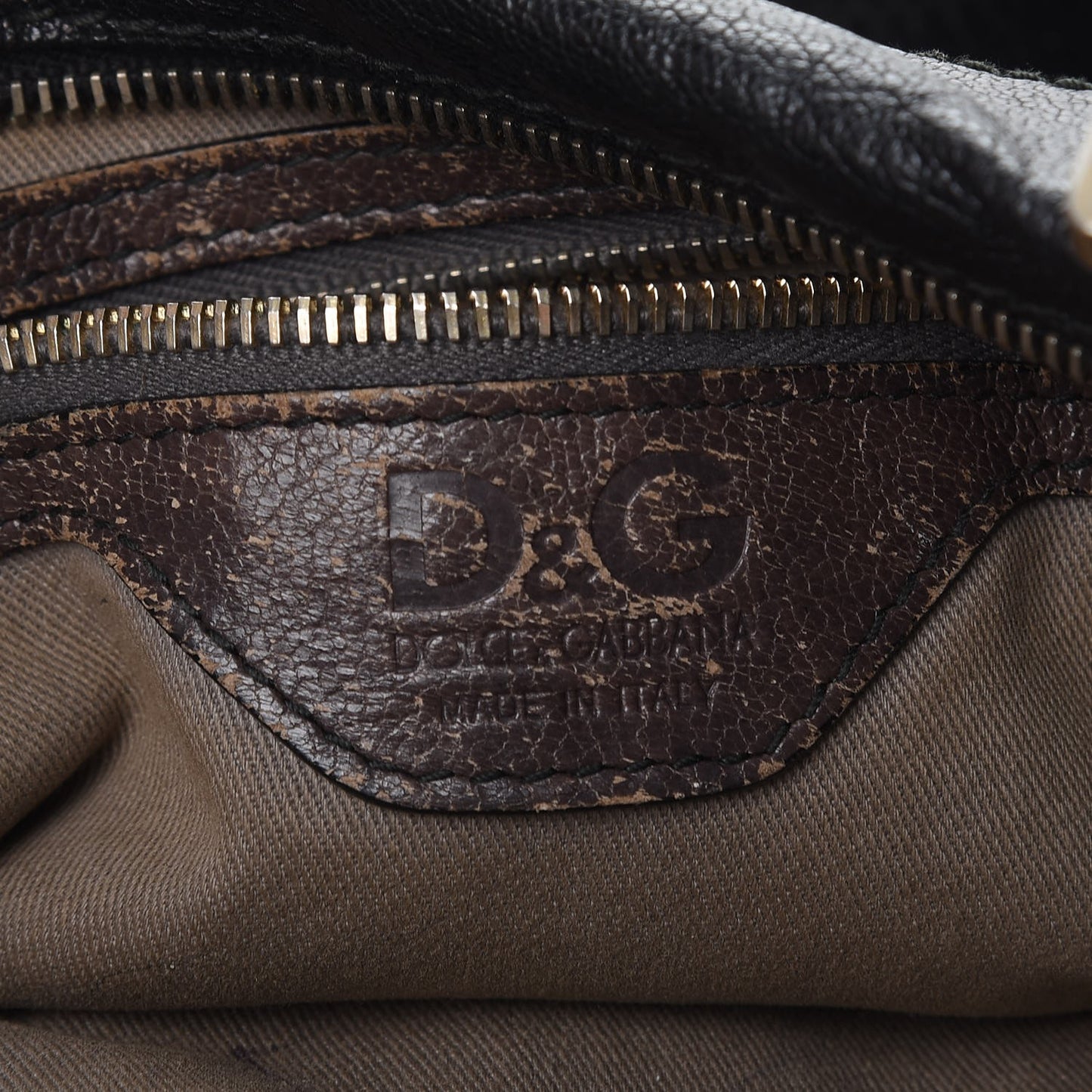 Goatskin Vilma Shoulder Bag Taupe Black