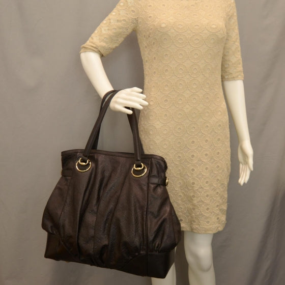 Guccissima Full Moon Tote Black