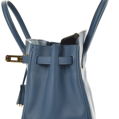 Hermes Swift Birkin 25 Bleu Agate 16 of 33