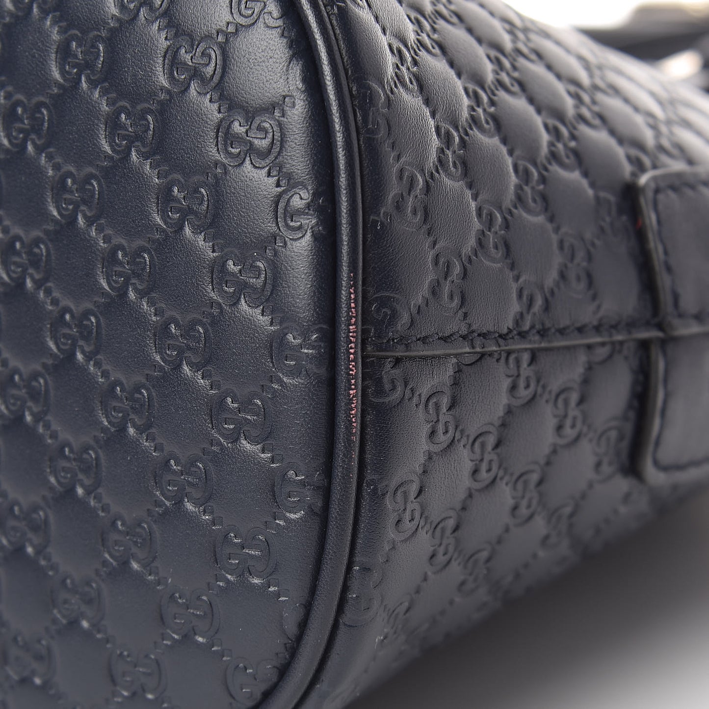 Soft Microguccissima Mini Dome Bag Blue