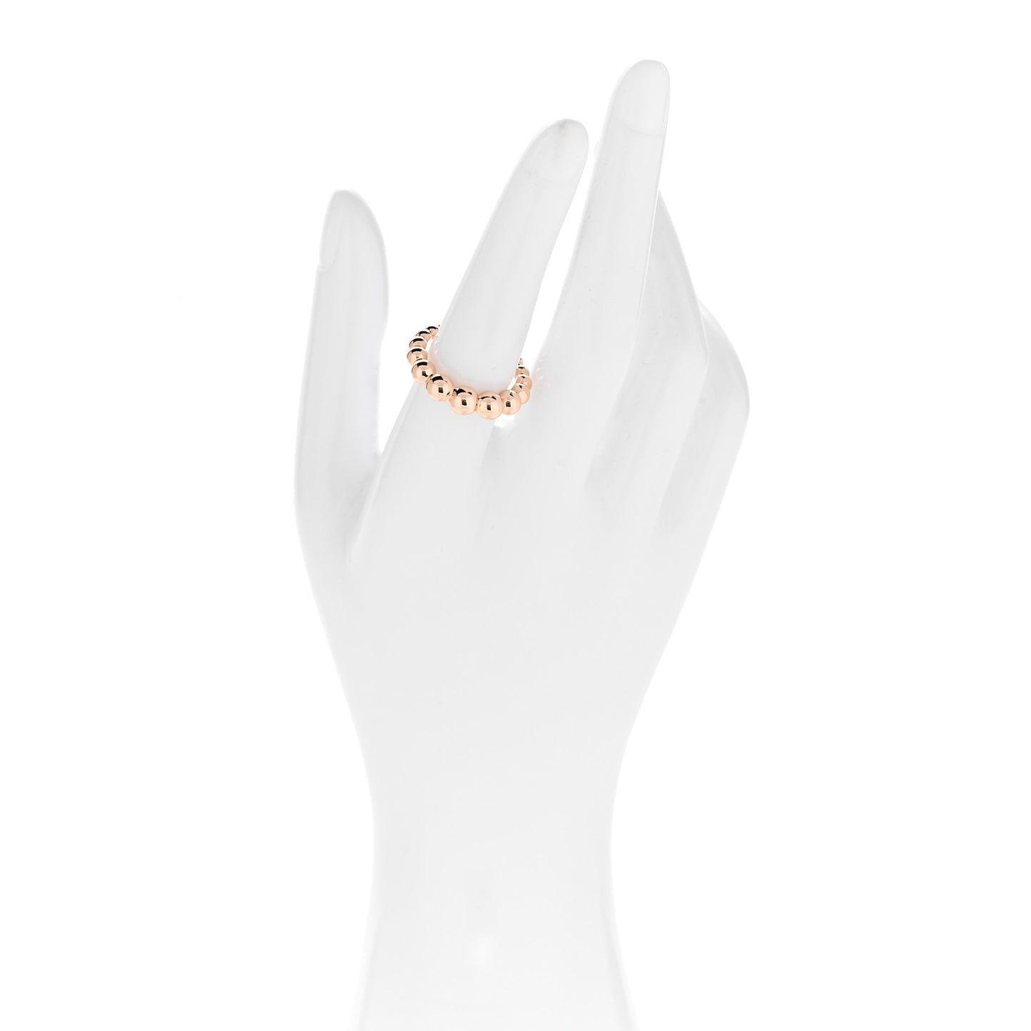 18K Rose Gold Perlee Pearls of Gold Variation Ring 54 6.75