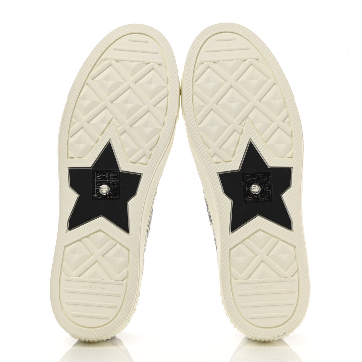 Canvas Oblique Walk'N'Dior Low Top Sneakers 40 Grey Stone