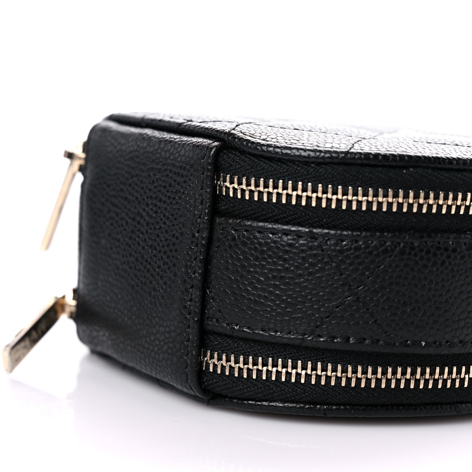 Chanel Caviar Quilted Round Handle With Care Vanity With Chain Black 10 of 10