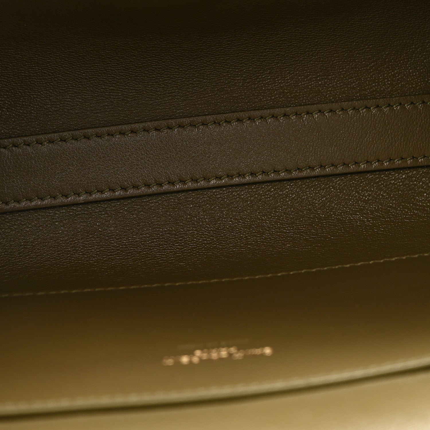 Saint Laurent Smooth Calfskin Suede Small Reversible Monogram Kate Satchel Loden Green 5 of 12