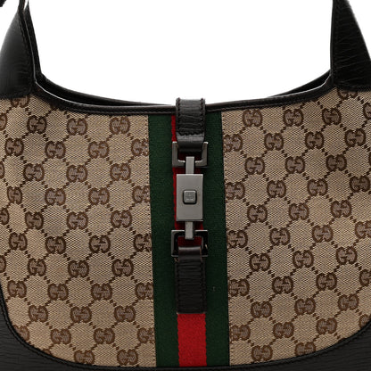 Gucci Monogram Web Jackie O Hobo Dark Brown 15 of 23
