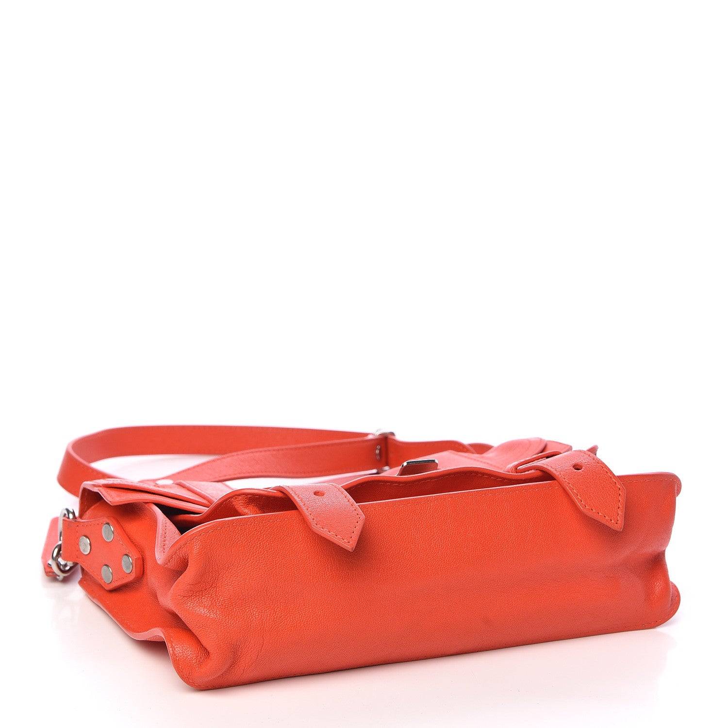 Proenza Schouler Lambskin Tiny PS1 Satchel Orange Pepper 4 of 13
